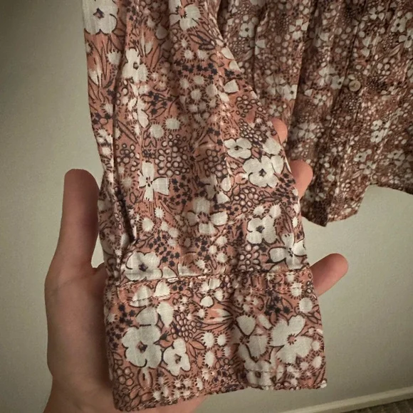 Anthropologie Button Down Top - Pilcro The Sasha Smocked Floral Button Down Top - Picture 6 of 6